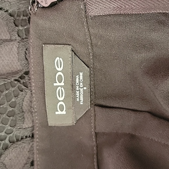 Bebe Black Lace  Skirt/  8. - Picture 3 of 9